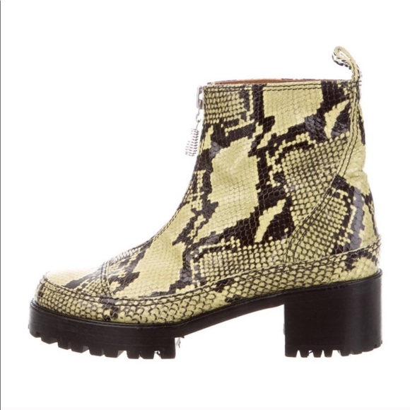 amazing NICOLE SALDANA python ankle boots size 9.5 - Picture 4 of 5